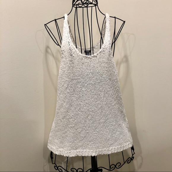 Aerie white knit tank top - Picture 1 of 3
